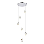 SL6114.103.06 Светильник подвесной ST-Luce Хром/Прозрачный LED 6*3W 3000K КАСКАТО 250_100_Array